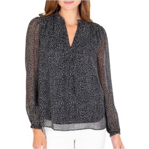 Joie Tops - Joie☀️Peasant top in marble caviar